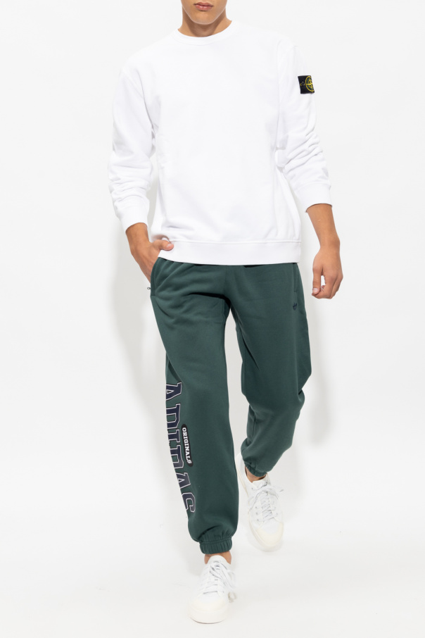 SchaferandweinerShops Norway Green Sweatpants with uncaged ADIDAS Originals adidas tubular dawn on feet and ankle